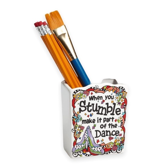 Enesco Suzy Toronto Stumble Catch All‎ Holder Pencil Holder 4 in Motivation - Picture 2 of 10